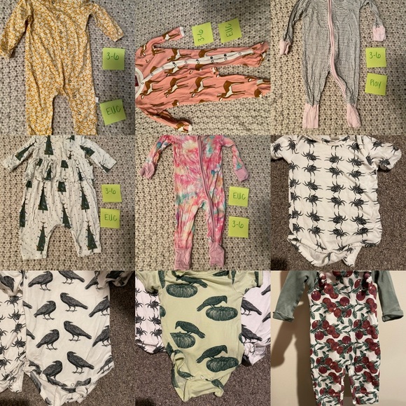 Bamboo clothing (Little Sleepies, Posh Peanut, Kate Quinn, and similar brands) - Picture 4 of 9
